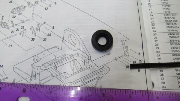 Harley Big Twin Shifter Shaft Housing Seal 1980-2006 P/N 12045