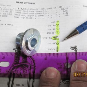 Harley Knucklehead,Panhead Damper Stem Screw 1937-48 P/N 46757-36