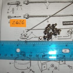 Harley Knucklehead,Flathead,Panhead Stainless Steel Handlebar Switch Screws. 1926-71. P/N 2626