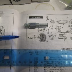 Harley 45 Flathead Solo & Servi-car Kick Start Spring Stud 1941-63 P/N 33088-41