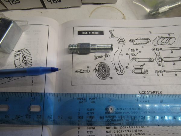 Harley 45 Flathead Solo & Servi-car Kick Start Spring Stud 1941-63 P/N 33088-41