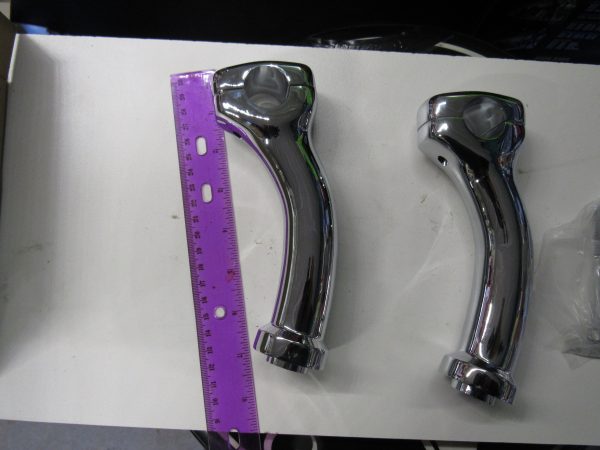 Harley Twin Cam Softail,Deuce,FXSTD 1 1/4" Dia  Chrome Risers  2000-UP?? - Image 7