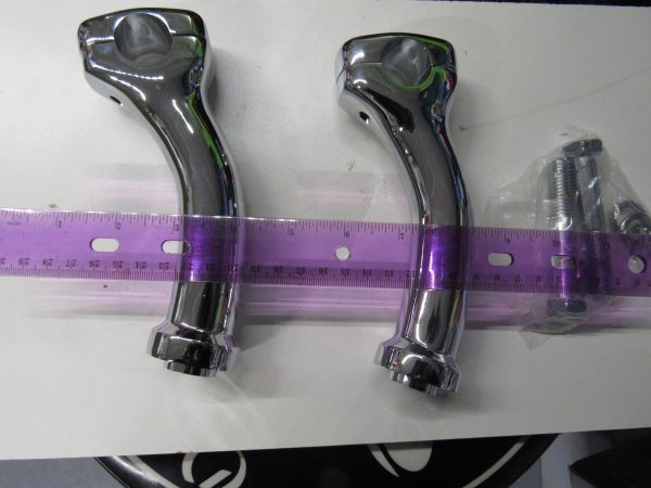 Harley Twin Cam Softail,Deuce,FXSTD 1 1/4" Dia  Chrome Risers  2000-UP?? - Image 5