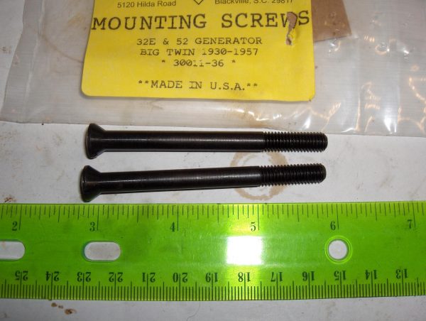 Harley Knucklehead,Panhead Generator Mounting Screws  1936-57 P/N 30011-36 - Image 2