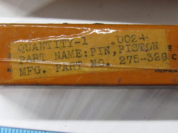 Harley 45 Flathead Solo and Servi-car Piston Pin  ".0002 Over" NOS  1932-73 - Image 2
