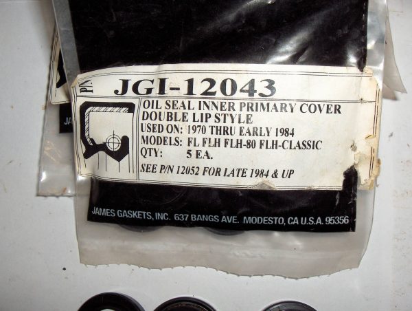Harley FL.FLH Shovelhead Starter Shaft Seal.. Part # 12043 - Image 2