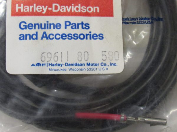 Genuine Harley Shovelhead FLT Fuel Guage Wire & Boot 1980-UP?? P/N 69611-80 *NOS - Image 3
