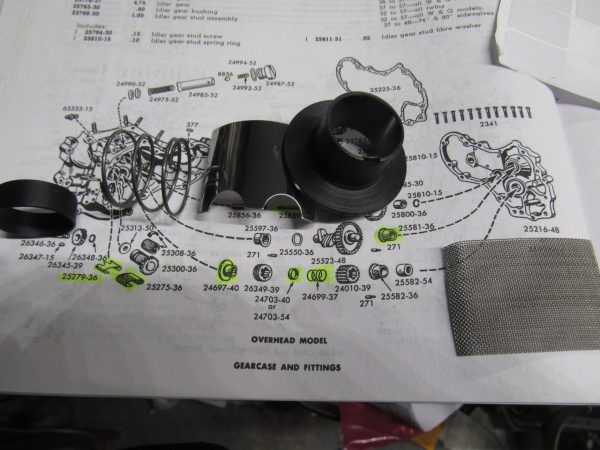Harley Knucklehead,Panhead,Pinion Shaft Parts Kit.. 1936-53 - Image 2