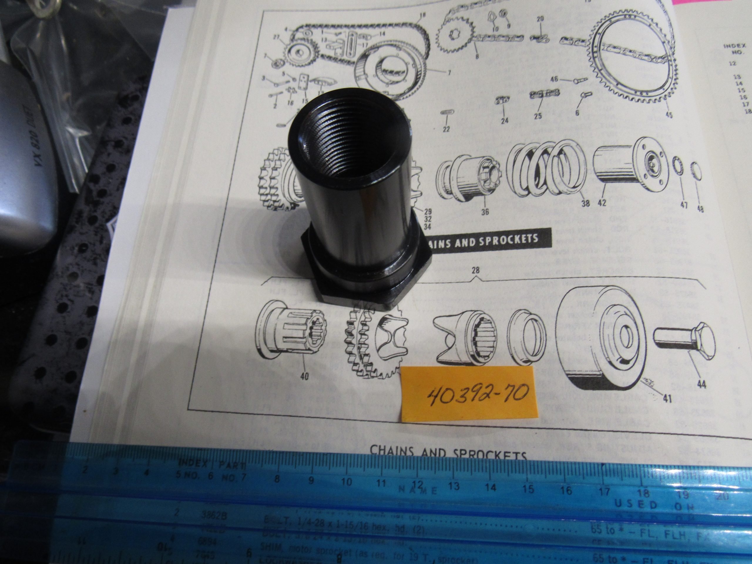 Harley Shovelhead,Evolution Compensator Engine Sprocket Nut. 197090