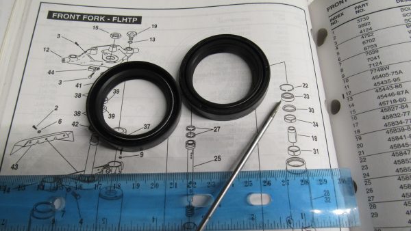 Harley Big Twin Evolution Fork Seals .41MM 1984-UP?? P/N 45875-84 - Image 3