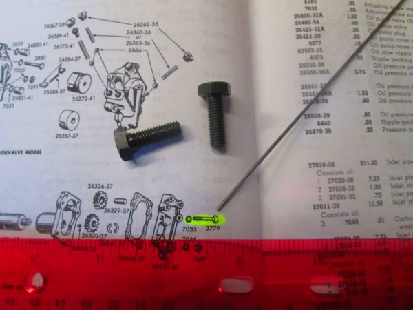 Harley 45 Flathead Solo & Servi-Car Scavenger Pump Bolts 1937-73 P/N 3779 - Image 2