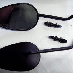 Harley Sportster,Softail,Customs, Matte Black Mirrors