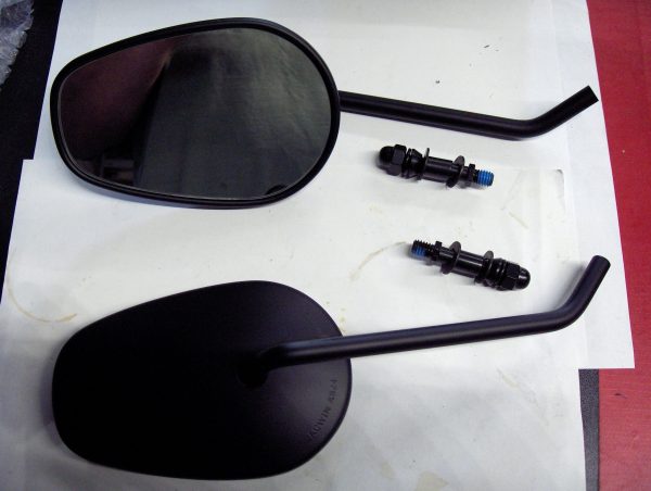 Harley Sportster,Softail,Customs, Matte Black Mirrors