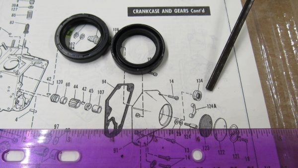 Harley Shovelhead,Evolution Cam Cover Oil Seals 1970-98. P/N 83162-51