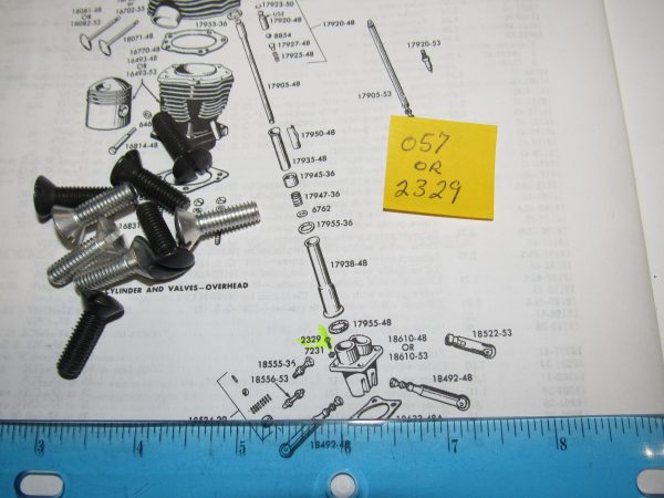 Harley,Knucklehead,Panhead,Flathead, Tappet Block Screw 1937-73 P/N 2329 - Image 4