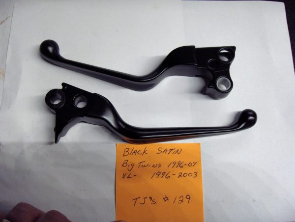 Harley Evolution,Twin Cam,Sportster,Black Satin Clutch & Brake Lever Set 1996-07
