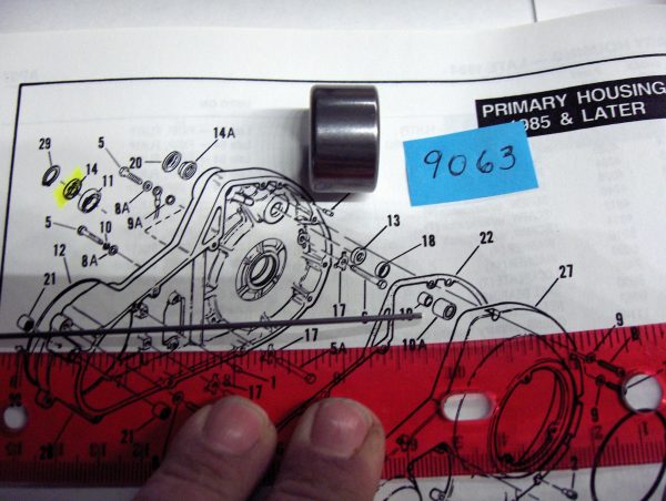Harley,Shovelhead,Sportster Evolution Primary Cover Starter Shaft Bearing - Image 2