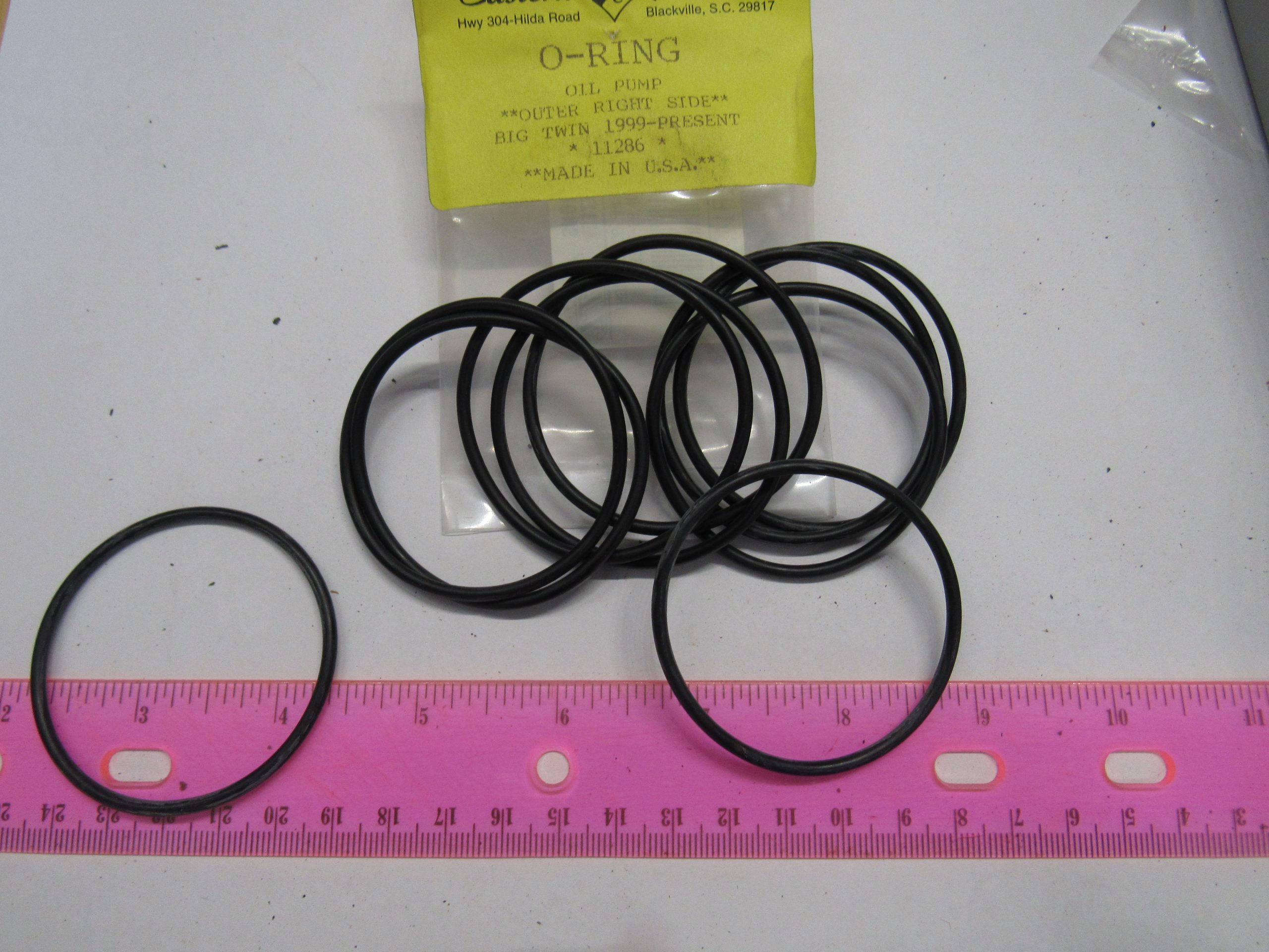 Harley Twin Cam Oil Pump Outer Right Side O-Ring 1999-Up? P/N 11286 - Image 3