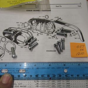 Harley Knucklehead,Panhead,Chrome Outer to Inner Primary Screws 1936-64 P/N 1210 or Old # 037