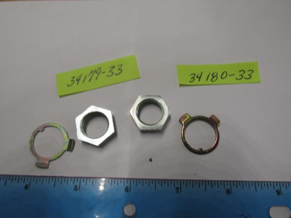 Harley Big Twin Tranny Shifter Finger Bushing Nut & Lock Kit 1935-84. P/N 34179-33 & 34180-33