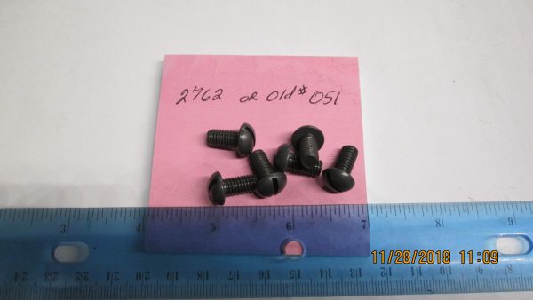 Harley,Knucklehead,Panhead,Flathead Parkerized  1/4-24 N.S X 1/2" Round Head Screw P/N 2762 or Old # 051 - Image 2