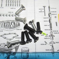 Harley,Knucklehead,Panhead,Flathead, Tappet Block Screw 1937-73 P/N 2329