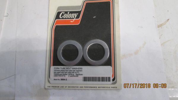 Harley Shovelhead,FXWG,Softail Fork Tube Bolt Washers*Chrome* 1978-UP? P/N 5710
