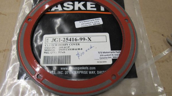 Harley Twin Cam Derby Cover Gasket. *James* 1999-UP? P/N 25416-99-X