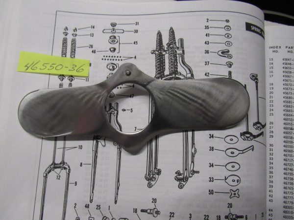 Harley Knuckle,Flathead,Servi-car Springer Dust Cover Lock Plate  P/N 46550-36 - Image 3