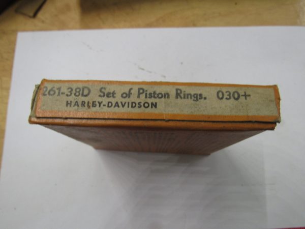Harley 45 Flathead Solo & Servi-car Piston Rings *NOS* .030  1938-73 P/N 261-38D - Image 2
