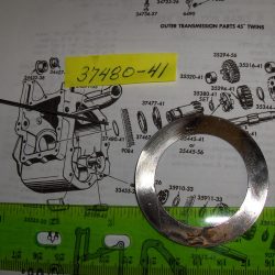 Harley 45 Flathead Solo and Servi-car Clutch Gear Seal Thrust Washer 1941-73. P/N 37480-41