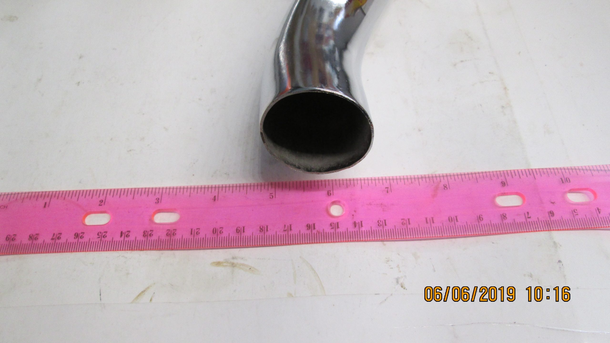 Harley Knucklehead Rear Chrome Exhaust Header Pipe 1936-47 P/N 65493-36 - Image 2