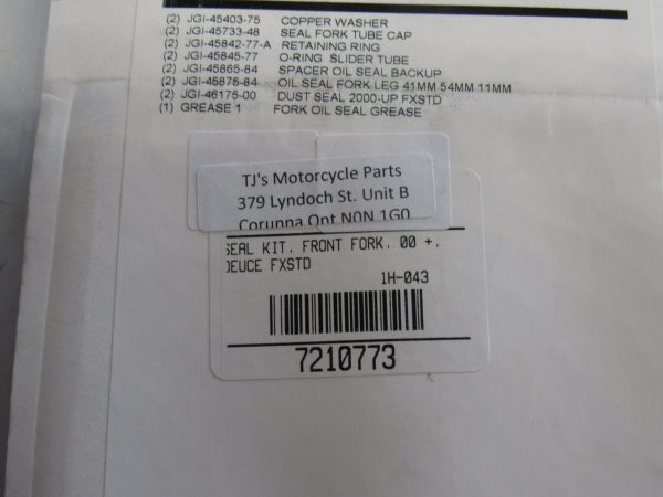 Harley Twin Cam Softail Front Fork Seal Kit 2000-up - Image 3