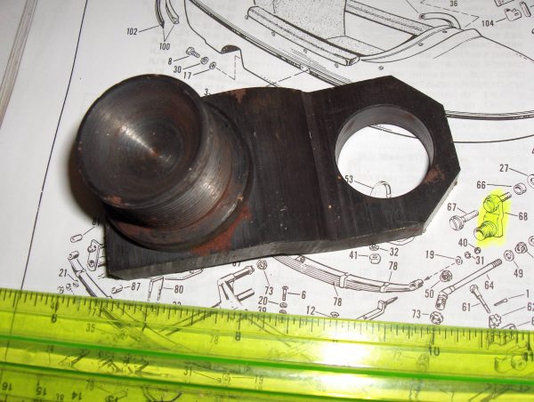 **USED**Vintage Harley Panhead,Shovelhead Sidecar Bracket 1958-72 - Image 5