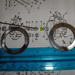 Harley Panhead,Shovelhead Right Side Gear Shaft Washer 1958-86. P/N 24692-58