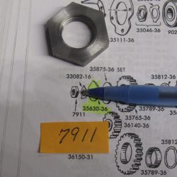 Harley Knucklehead,Panhead,Shovel Tranny Kicker and Countershaft Nut.. 1936-84. P/N 7911
