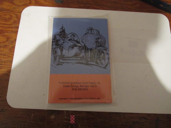 Harley J,JD,VL,EL Spare Parts Catalog  1926-39