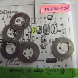 Harley Knucklehead,Panhead,Shovel Tranny Kick Starter Nut Lock Tab 1939-84  P/N 33396-39A