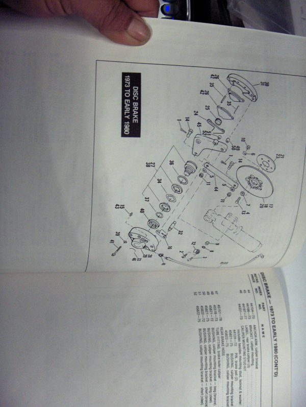 Harley Factory Spare Parts Book for 1971-1980 FX - Image 2