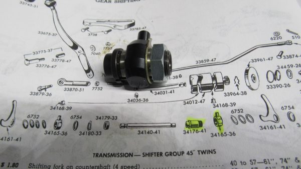 Harley 45 Flathead Solo & Servi-car Shifter Fork Bushing Kit 1941-73 - Image 3