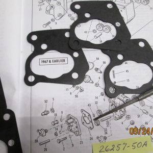 Harley Panhead,Shovelhead,Oil Pump Cover Gaskets 1950-67. P/N 26257-50A