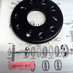 Harley 45 Flathead Solo and Servi-car Clutch Pressure Spring Plate. 1941-73. 38011-41