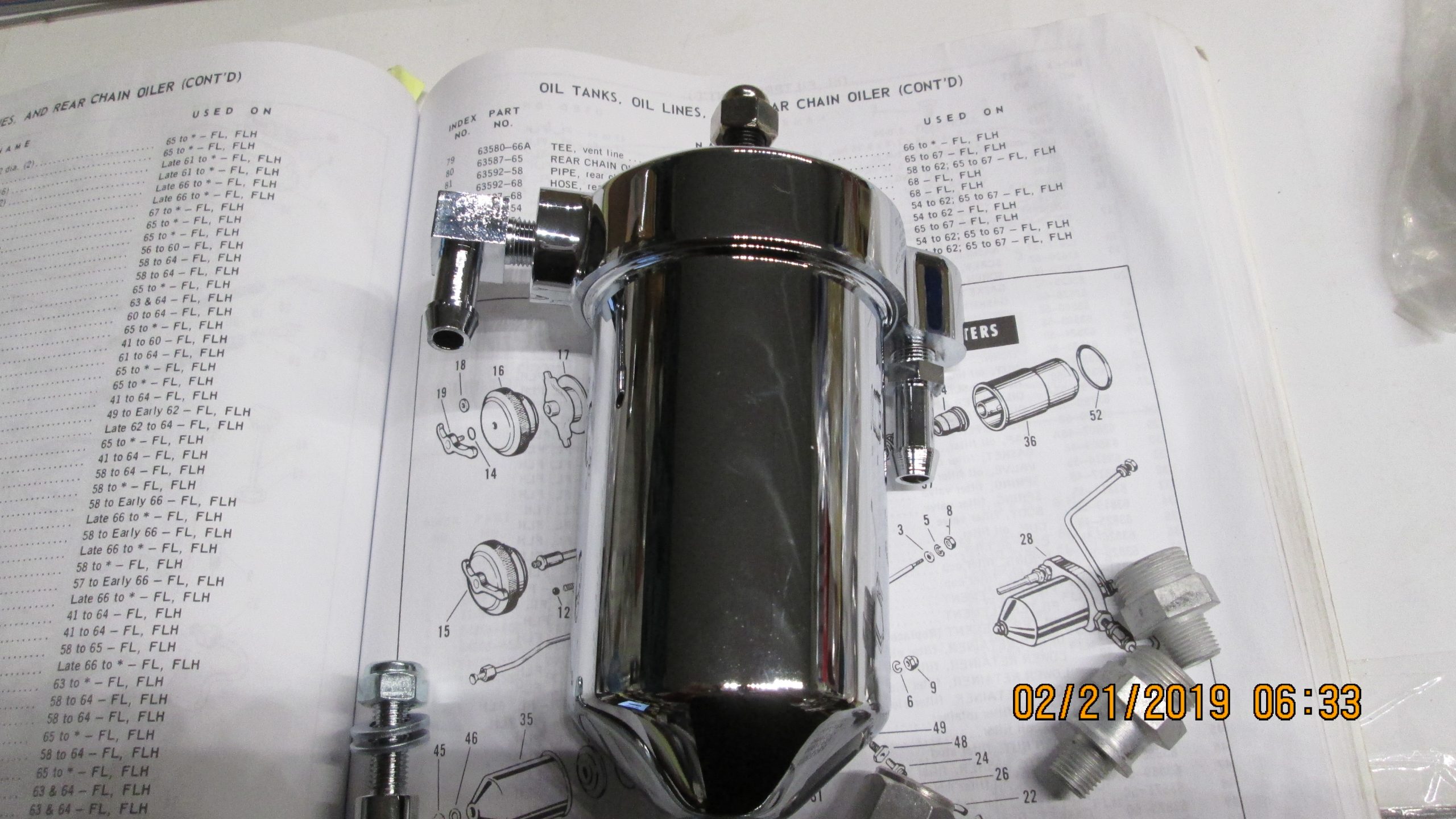 Harley Panhead Oil Filter Canister Kit .1958-64 - Image 4