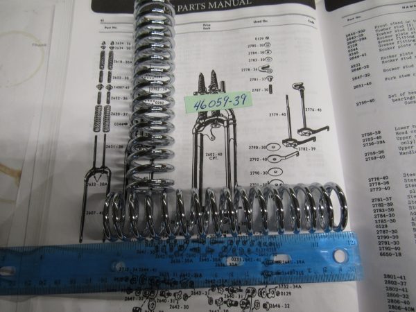 Harley Knuckle,Pan,45 Flathead Inner Lower Springer Springs P/N 46058-39 - Image 2
