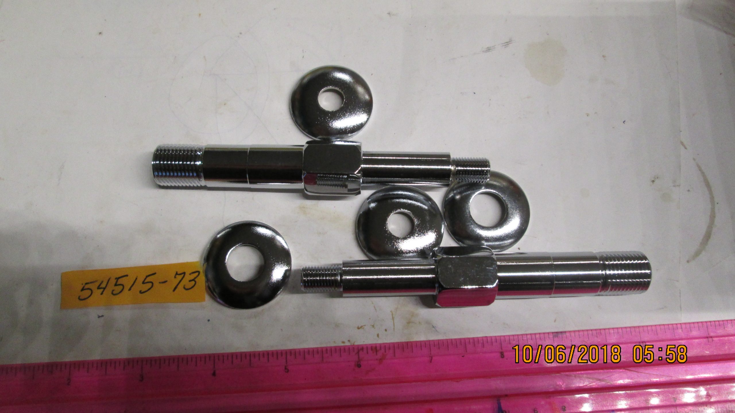 Harley Shovelhead Chrome Upper Rear Shock Stud Kit 1973-84 P/N 54515-73 - Image 3