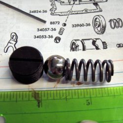 Harley,Knucklehead,Panhead,FlatheadTransmission Shifter Cam Plunger Kit .1936-76