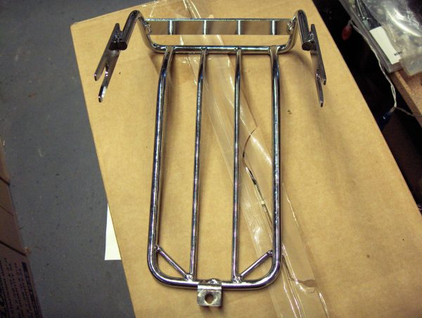 Harley Evo Softail Chrome Luggage Rack for Bobbed Rear Fenders  1985-99 - Image 3
