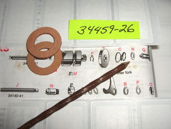 Harley 45 Flathead Tranny Shifter Shaft Washer*Leather*  1929-73 P/N 34459-26 - Image 2