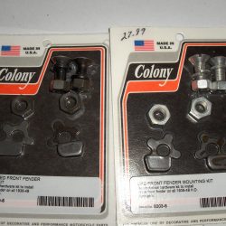 Harley Knucklehead,Panhead,45 Flathead Front Fender Mounting Kit..1936-48