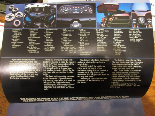 Harley Shovelhead,1982 Sales Brochure FLHT,FLT,FLH?*NOS* - Image 2